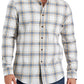 Club Room Men's Regula Fit Brushed Plaid Shirt Brown Size X-Large