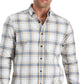Club Room Men's Regula Fit Brushed Plaid Shirt Brown Size X-Large