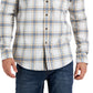 Club Room Men's Regula Fit Brushed Plaid Shirt Brown Size X-Large