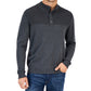 Club Room Men's Button Mock Neck Sweater Gray Size X-Large