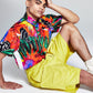 And Now This Men's Cargo Shorts Yellow Size Medium