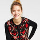 Charter Club Women's Diamond Sequined Cardigan Red Size X-Large