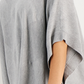 Alfani Women's Turtleneck Poncho Sweater Gray Size X-Large