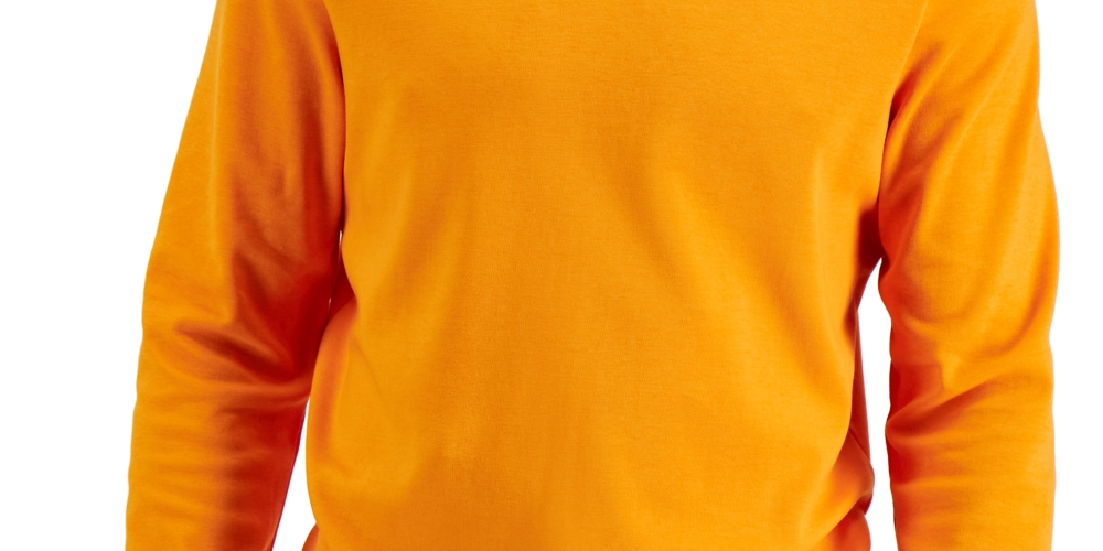 Club Room Men's Solid Turtleneck Shirt Orange Size Large