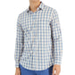 Club Room Men's Woven Collared Button Down Shirt Blue Size X-Large