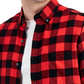 Club Room Men's Regular Fit Plaid Flannel Shirt Red Size XX-Large
