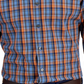 Club Room Men's Plaid Slim Fit Dress Shirt Blue Size Large