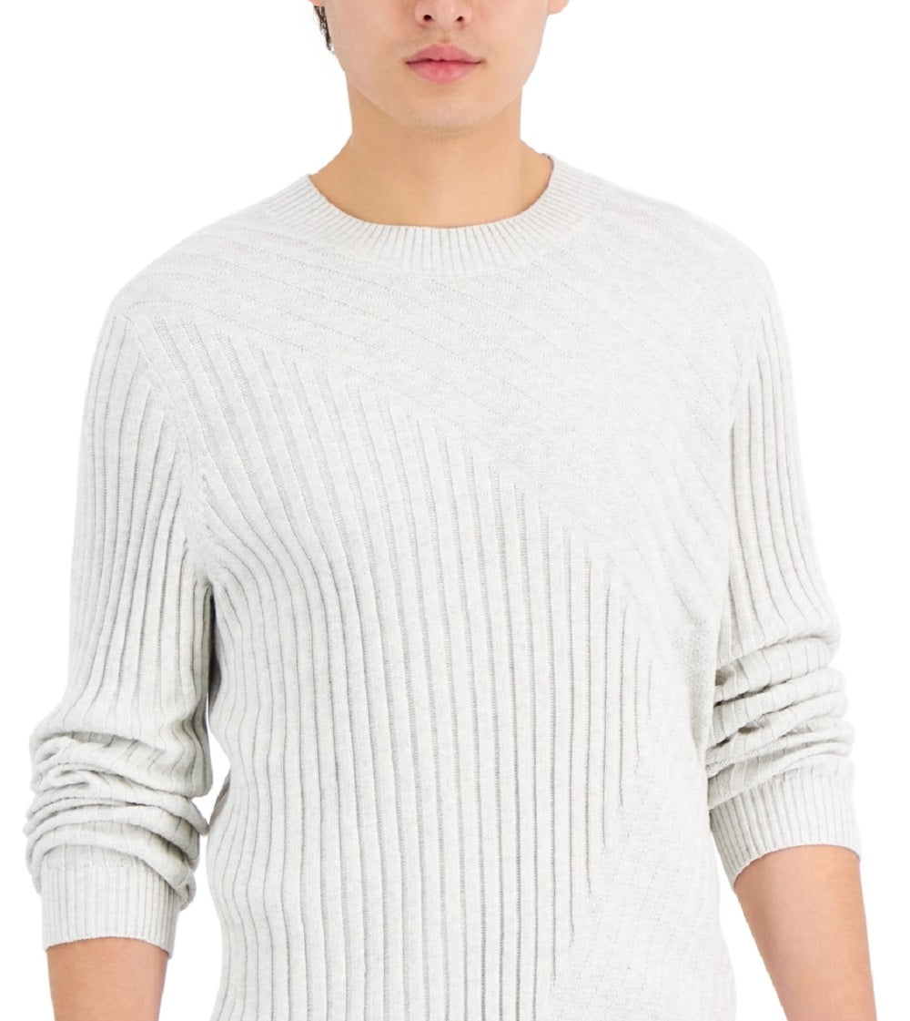 INC International Concepts Men's Tucker Crewneck Sweater Gray Size Medium