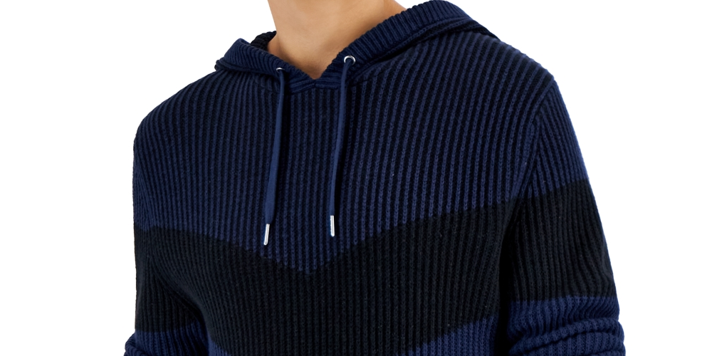 INC International Concepts Men's Colorblocked Hoodie Sweater Blue Size XX-Large