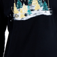 Karen Scott Women's Long Sleeve Holiday Top Black Size Medium