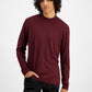INC International Concepts Men's Ribbed Knit Long Sleeve T-Shirt Red Size Medium