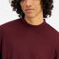 INC International Concepts Men's Ribbed Knit Long Sleeve T-Shirt Red Size Medium