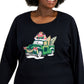 Karen Scott Women's Embellished Top Black Size 3X