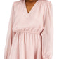 INC International Concepts Women's Metallic Clip Dot Tiered Dress Pink Size Medium