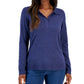 Karen Scott Women's Plush Polo Sweater Blue Size XX-Large