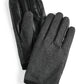 Alfani Men's Dressy Herringbone Gloves Black Size Regular