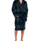 Club Room Men's Plush Pajama Robe Blue Size Small