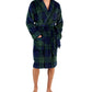 Club Room Men's Plush Pajama Robe Blue Size Small