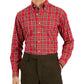 Club Room Men's Regular Fit Cotton Dress Shirt Red Size 16X32X33
