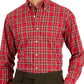 Club Room Men's Regular Fit Cotton Dress Shirt Red Size 17X36X37