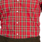 Club Room Men's Regular Fit Cotton Dress Shirt Red Size 17X36X37