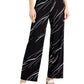 Alfani Women's Knit Wide Leg Pant Black Size Petite X-Large