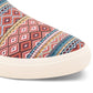 Sun + Stone Men's Reins Geo Print Slip On Sneakers Red Size 7M