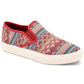 Sun + Stone Men's Reins Geo Print Slip On Sneakers Red Size 11M