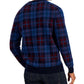 Club Room Men's Merino Plaid Sweater Blue Size Small