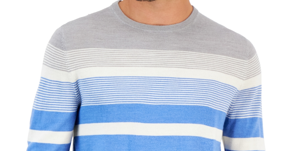 Club Room Men's Ombre Stripe Sweater Blue Size Medium