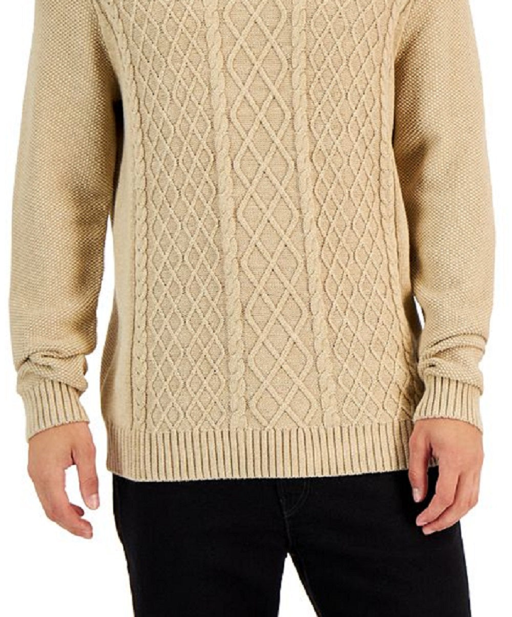 Club Room Men's Chunky Turtleneck Sweater Brown Size XX-Large