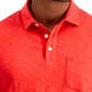 Club Room Men's Regular Fit Textured Polo Shirt Red Size X-Large