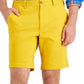 Club Room Men's Regular Fit Way Stretch Shorts Yellow Size 44