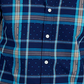 Club Room Men's Cotton Plaid Button Down Shirt Blue Size Small