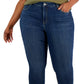 Style & Co Women's High Rise Skinny Ankle Jeans Blue Size 22W