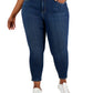Style & Co Women's High Rise Skinny Ankle Jeans Blue Size 22W