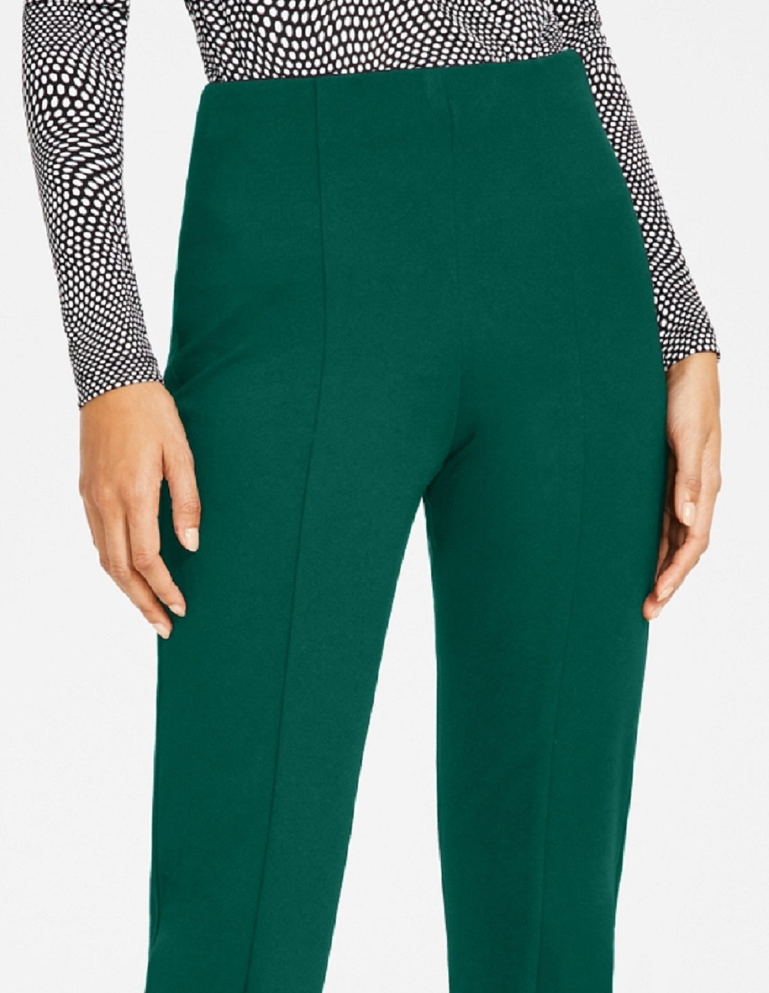 Alfani Women's Seamed Tummy Panel Pull On Pants Green Size 6