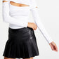Bar III Women's Ribbed Mock Neck Long Sleeve Cutout Top White Size X-Small