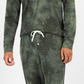 Sun + Stone Men's Cozy Tie Dye Sleep Shirt Green Size Medium