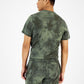 Sun + Stone Men's Scattered Tie Dye Pajama Shorts Green Size Large
