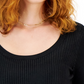 INC International Concepts Women's Foil Scoop Neck Sweater Black Size XX-Large