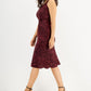 INC International Concepts Women's Printed Satin Midi Dress Red Size Medium