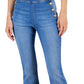 INC International Concepts Women's Pull On Flare Leg Jeans Blue Size 4