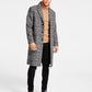 INC International Concepts Men's Nicolas Plaid Coat Black Size Large