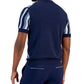 Alfani Men's Classic Fit Wavy Stripe 1/4 Zip Sweater Knit Polo Shirt White Size X-Large