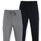 Hanes Men's Pack Of 2 Knit Joggers Gray Size Medium