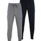 Hanes Men's Pack Of 2 Knit Joggers Gray Size Medium