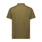 Lucky Brand - Linen Short Sleeve Johnny Collar Polo