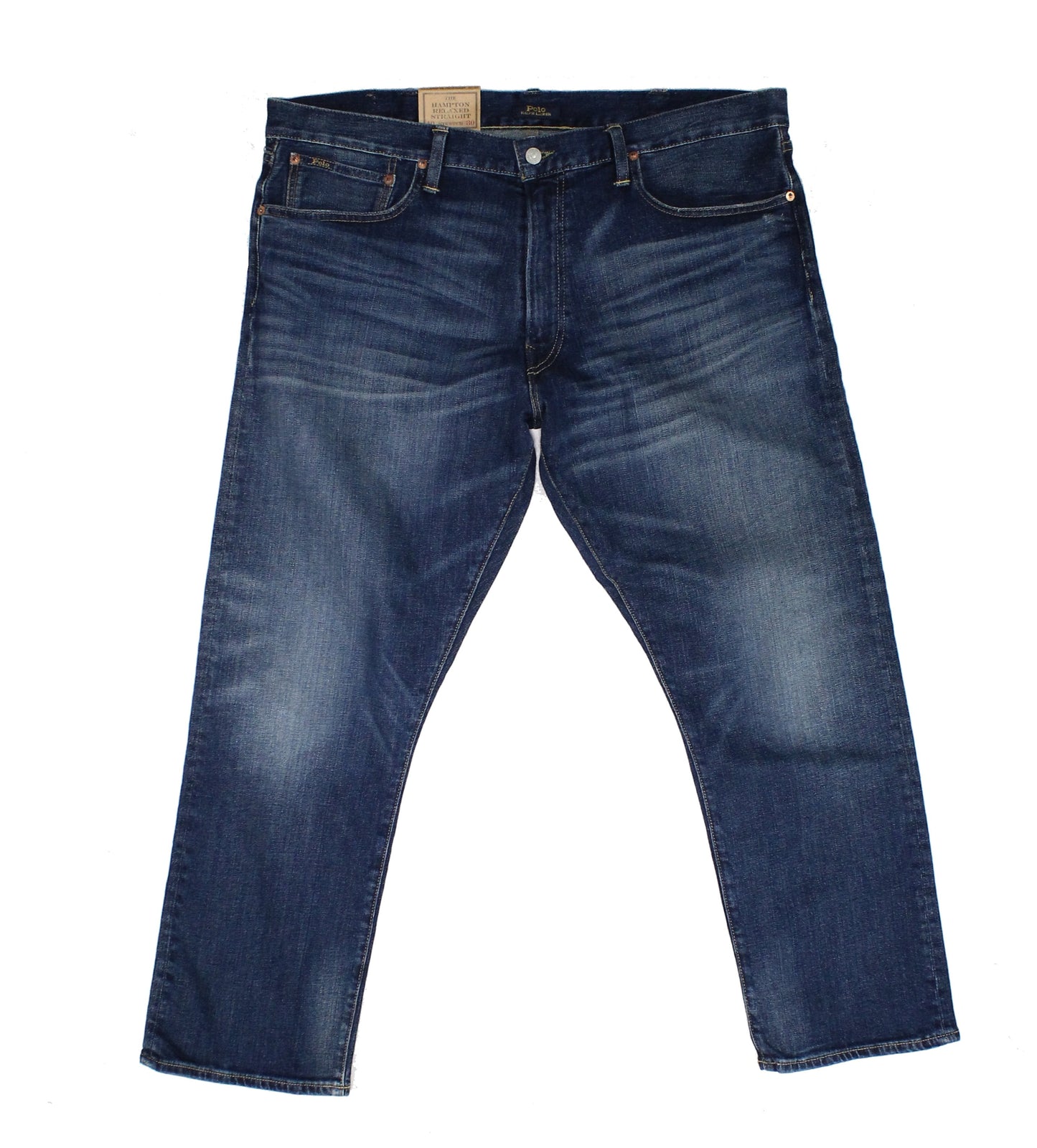 Polo Ralph Lauren Men's Relaxed Straight Stretch Jeans Blue Size 38X30