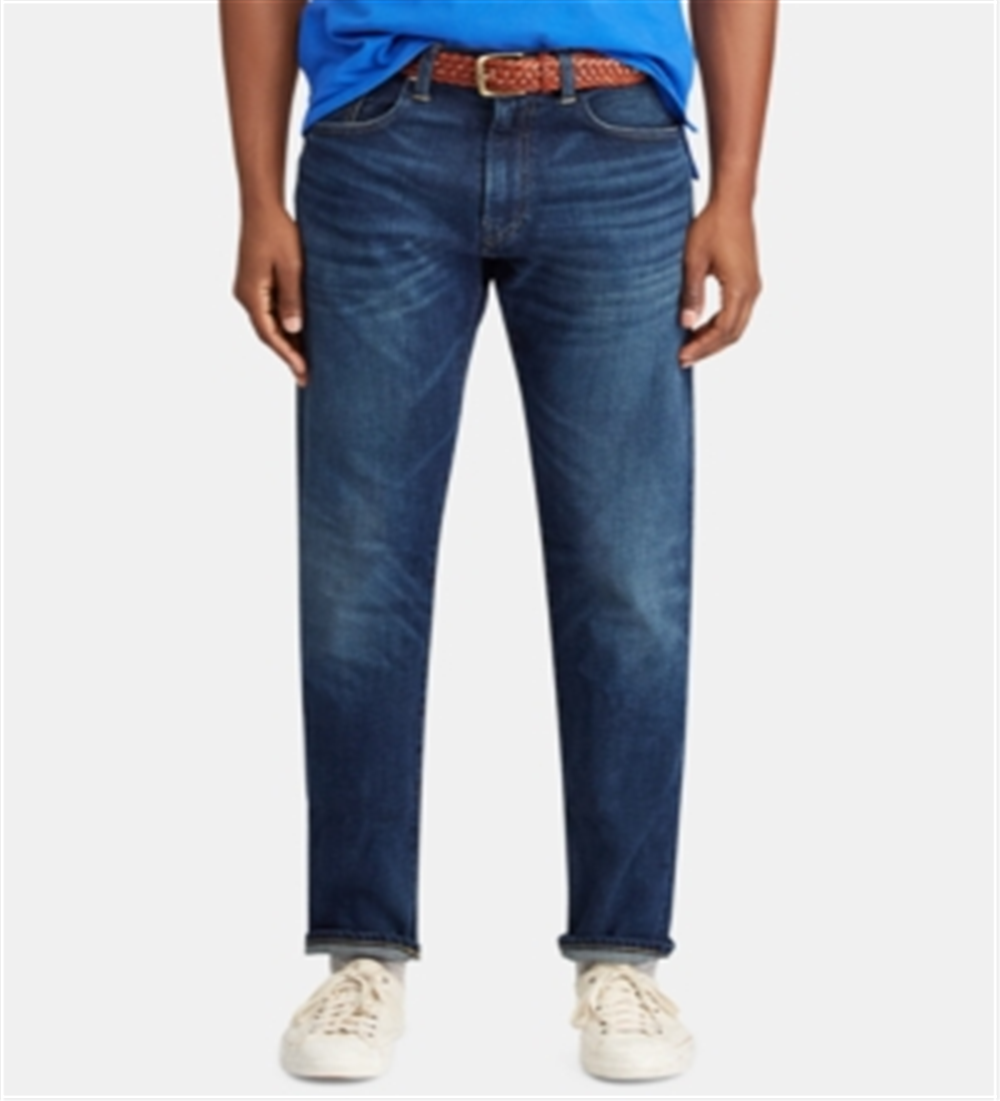 Polo Ralph Lauren Men's Relaxed Straight Stretch Jeans Blue Size 38X30